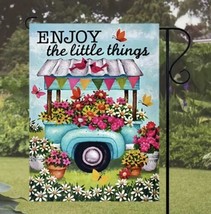 Enjoy The Little Things Beautiful Double Sided 12x18 Garden Flag - £7.56 GBP