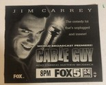 Cable Guy Vintage Tv Guide Print Ad Advertisement Jim Carrey TV1 - £4.66 GBP