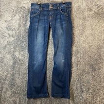 Hudson Jeans Womens 28 32x27 Dark Wash Fade Signature Bootcut Lowrise Stretch - £12.78 GBP