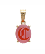 14k Yellow Gold Genuine Natural Carnelian Signet Initial &quot;C&quot; Pendant (#J... - $472.38 CAD