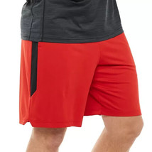 New, Men&#39;s Dry Tek Shorts 9&quot; - Red Black - Large Tall, LT - Free Shipping! - £11.12 GBP