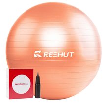 REEHUT Anti-Burst Core Exercise Ball for Yoga, Balance, Workout, Fitness w/Pump  - £6.32 GBP