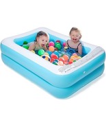 Inflatable Kiddie Pool 61&quot;x42&quot;x18&quot; Baby Pools Swim for Kids 61x42x18in - $33.65