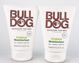 Bull Dog Original Men Moisturizer 3.3oz Lot of 2 Aloe Camelia Green Tea - £16.71 GBP