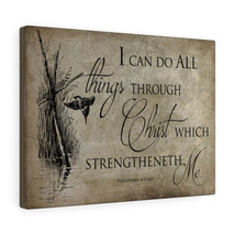  All Things Through Christ Philippians 4:13 Wall Art Bible Verse - £61.70 GBP+