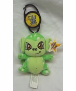 Neopets GREEN SPECKLED MYNCI KEYCHAIN 4&quot; Plush Stuffed Animal McDonalds ... - $19.80