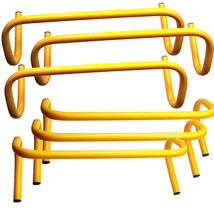 New BlueDot Trading Speed Training Hurdles (Pack of 6), 6-Inch Height, YELLOW - £44.27 GBP
