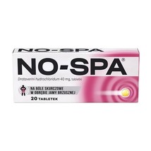 OTC-No-Spa 40mg, 24 tbs, Sanofi, Pain, Urinary tract, Digestive system, ... - $17.00