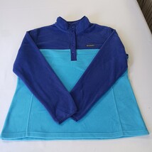 Columbia AL1302 Women's Blue Pullover Fleece Sweater 1/4 Snap Button Size 2XL  image 15