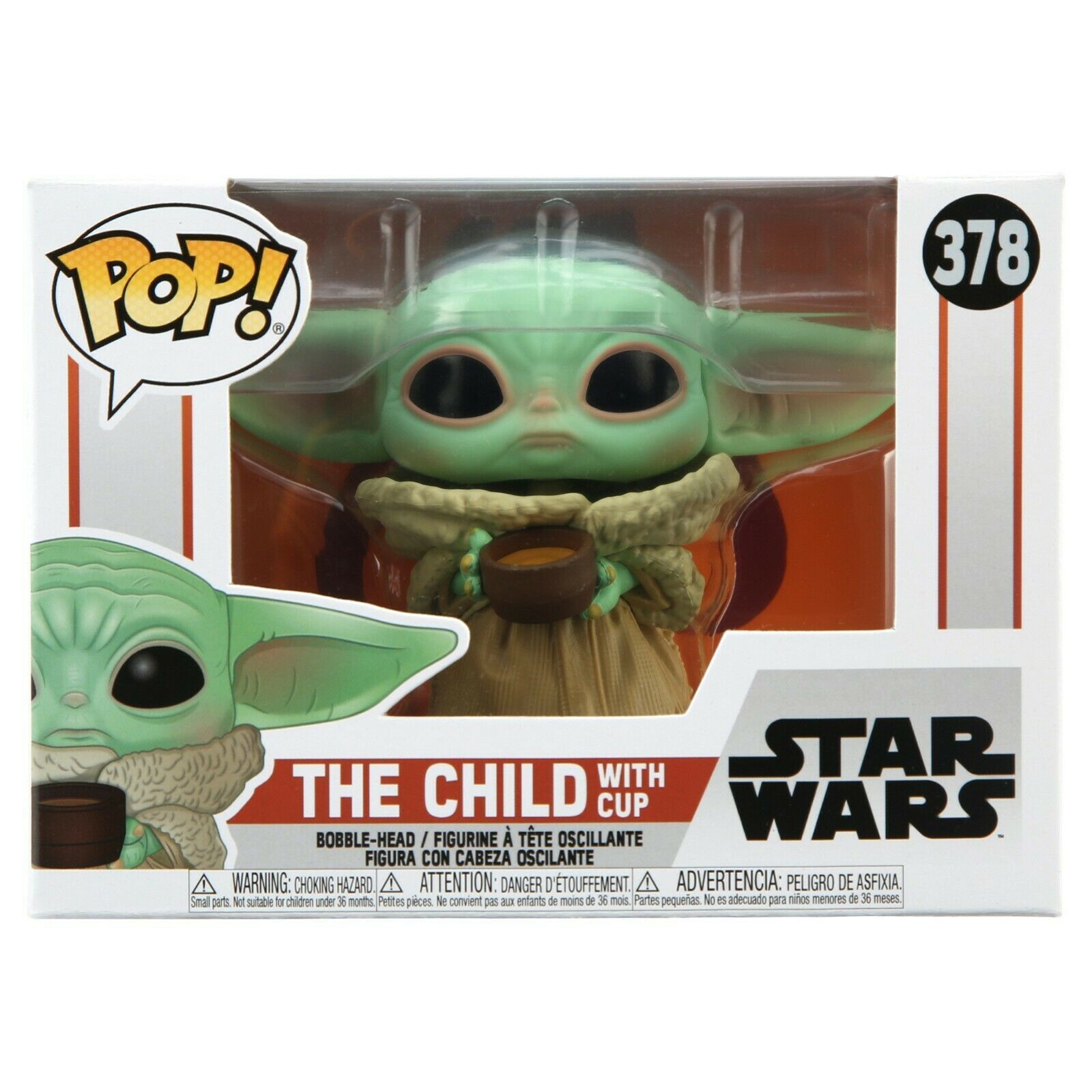 Primary image for NEW SEALED Funko Pop Figure Mandalorian The Child Baby Yoda with Cup