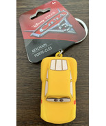 3-D CRUZ Ramirez Cars Disney PVC Figural Keychain/Key Ring Yellow Car Ne... - £5.46 GBP