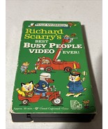 Richard Scarrys Best Busy People Video Ever VHS Tape 1993 Kids Animated ... - $147.00 MXN