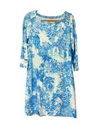 Lilly Pulitzer Sophie Dress UPF 50+ Toil Me About It Blue/White Floral P... - €54,51 EUR