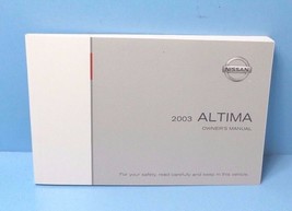 2003 Nissan Altima Owners Manual DIKNM 100% OEM Book Guide Spec Operator... - £6.36 GBP