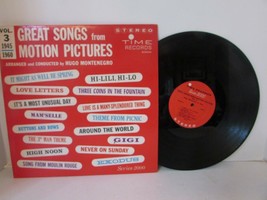 Great Songs From Motion Pictures Hugo Montenegro Time 2046 Record Album L114C - £2.86 GBP