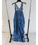 Dickies Dungarees Adult 38x30 Blue Bib Overalls Denim Workwear Carpenter... - $545.56 MXN