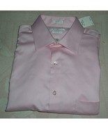 Men&#39;s Van Heusen Casual Dress Shirt Regular Fit Pink Long Sleeve NWT Siz... - $34.16 CAD