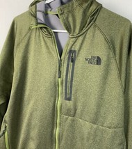 The North Face Jacket Full Zip Sweater Slim Fit Athletic Hoodie Green Me... - $39.99