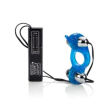 Diving Dolphin Vibrating Love Ring Blue with Free Shipping - £86.78 GBP