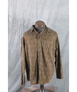 Vintage Guess Button Down Shirt - Green, Brown Purple Paisley Pattern - ... - $1,758.40 MXN