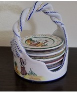 Vintage Mallor Co., ~ Five (5) ~3.25&quot; Dia. Coasters ~ 5&quot; Tall w/Ceramic ... - $26.18