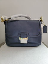 Coach Midnight Blue Leather Taylor Flap Crossbody Shoulder Purse Handbag NWT - £109.61 GBP