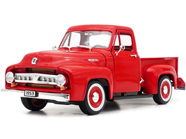 1953 Ford F-100 Pickup Truck Red 1/18 Diecast Model Car by Road Signature - £61.14 GBP