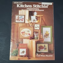 Leisure Arts Kitchen Stitchin&#39; Cross Stitch Needlepoint Leaflet 1979 - £3.62 GBP