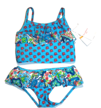 Tommy Bahama Baby Infant Girls 2-Piece Swimsuit Sun Protection UPF 50 Sz 12 Mo. - £17.98 GBP