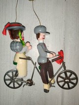 Kurt S Adler Vintage Christmas Ornament Tandem Bicycle 1978 - $22.99