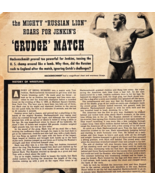 1952 Pro Wrestling Hackenschmidt Jenkins Grudge Match Article MSG Gotch ... - €21,30 EUR