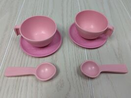 Fisher Price Fun w/ Food vintage Tea party set replacement 2 cups saucer... - $16.82