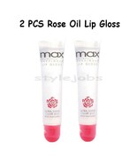 2 PCS Max Cherimoya Rose Hip Oil Clear Lip Polish Lip Gloss Lip Moisturi... - €4,06 EUR