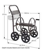  New Yard Landscape 4-Wheel Garden Hose Reel Cart Holds 250-Ft of 5/8-Inch Hose  - $159.95