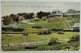 Chester West Virginia Sunken Gardens Terrace Rock Springs Park Postcard T6 - £4.74 GBP