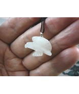 (an-eag-6) little EAGLE Pink Quartz eagles carving Pendant NECKLACE FIGU... - $150.19 MXN