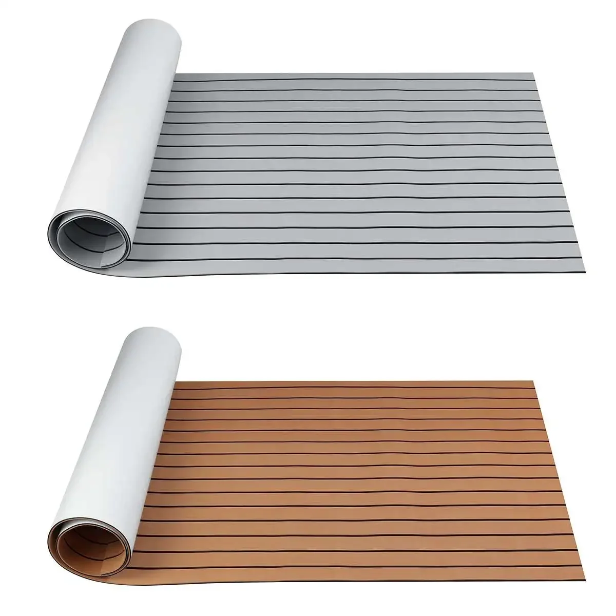 Self-Adhesive 2400x900x5mm Marine Flooring Faux Teak EVA Foam Boat Decking Sheet - £165.50 GBP