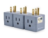 [UL Listed] Cable Matters 3-Pack 3 Outlet Wall Adapter, 3 Outlet Power C... - $18.99