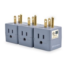 [UL Listed] Cable Matters 3-Pack 3 Outlet Wall Adapter, 3 Outlet Power C... - $19.99