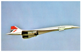 British Airways Concorde 212 Airplane Postcard - £4.64 GBP