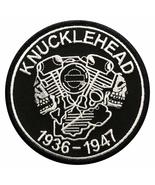 Knucklehead Embroidered Iron on sew on Patch 4 inch - £10.35 GBP