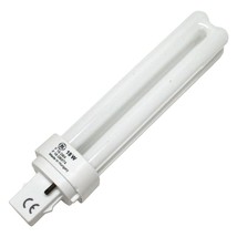 GE 12860 F18DBXT4/SPX27 18W Biax Compact Fluorescent, 2-Pin (G24d2), Warm White - £8.45 GBP