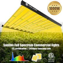 1000W Grow Light Full Spectrum LED Indoor Plant Growth 6X6 Coverage Area Samsung - £247.48 GBP+