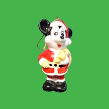 Vintage Disney Mickey Mouse Santa Christmas Ornament - $12.82