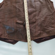 Rom-Blanexim Men’s Brown Leather Romanian Vest Size 54 image 8