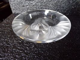 Lalique "Tete De Lion" Crystal Ashtray in the original box image 8