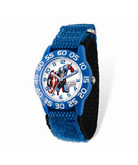 Marvel Captain America Acrylic Blue Nylon Time Teacher Watch - $29.00