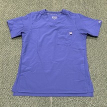 WonderWink WI23 Scrub Top Short Sleeve V Neck Navy Blue Style#6355 Women... - $13.09
