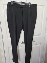 Bar Iii Mens Slim fit Dress Pants 36W X 32L  Black Solid Stretch NWT - $34.60