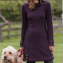 New Womens NWT PrAna Keland Sweater Dress S Dark Red Purple Wool Blend Slimming  - £138.57 GBP